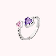 [DOUBLE HEART BIRTHSTONE RING]: This exquisite double heart birthstone ring allows you to customize it with the birthstones of your loved ones, creating a unique and meaningful piece of jewelry. 
[HIGH-QUALITY]: Crafted from premium quality brass or silver, this ring is hypoallergenic, durable, and longevity, allowing the wearer to enjoy this precious accessory for years to come.
[FITS EVERY OUTFITS]: The minimalist birthstone design of the ring makes it an ideal accessory for any outfit, whethe Personalized Pink Ring For Birthday, Personalized Pink Birthday Ring, Silver Heart Birthstone Ring For Mother's Day, Heart Shaped Silver Birthstone Ring For Mother's Day, Silver Heart-shaped Birthstone Ring For Mother's Day, Silver Rings For Valentine's Day Birthday Gift, Heart Cut Birthstone Rings For Birthday, Silver Rings For Birthday And Valentine's Day, Heart Cut Birthstone Rings For Birthdays