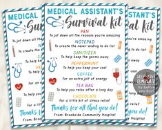 medical assistant's survival kit printable