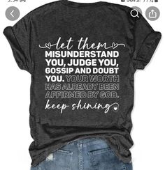 a t - shirt that says let them understand you, judge you and do it