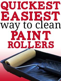 the quickest easest way to clean paint rollers is easy with this guide