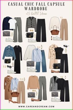 Fall Women’s Outfit 2024, Classic Business Casual Outfits, Women's Autumn Outfits Over 50, Autumn Woman Outfits, Classic Outfits Ideas, Fall Outfits Women Europe, Feminine Capsule Wardrobe Fall, Autumn Outfits In Europe Women, Basic Staples Outfits