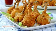 some fried food is on a white plate