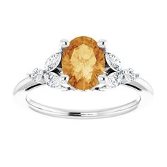 Trillium Oval Shape Citrine Ring Platinum, Elvish Citrine Diamond Ring, Minimalist Yellow Citrine Engagement Ring, November Birthstone Ring, 13 Wedding Anniversary, Leo Gift For Her Birthstone: November  Wedding Anniversary: 1, 13  Zodiac: Leo RING DESCRIPTION: Center Stone Type: Natural Citrine Center Stone Quality: AAA Center Stone Shape: Oval Shape Center Stone Measurement: 8x6mm Center Stone Carat Weight Approx: 1.20 Carat Total Carat Weight Approx: 1.45 Carat Accent Stone Type: Natural Diam Oval Citrine Birthstone Ring For Wedding, Oval Citrine Birthstone Ring With Center Stone, Oval Orange Topaz Ring With Center Stone, Oval Citrine Diamond Ring For Wedding, Oval Citrine Birthstone Ring With Accent Stones, Orange Oval Sapphire Gemstone Ring, Oval Citrine Ring With Prong Setting, Oval Citrine Rings With Prong Setting, Orange Oval Sapphire Ring