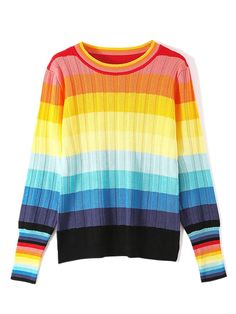 44579605053662|44579605086430|44579605119198 Winter Women Sweater, Rainbow Sweater, Sweater Autumn, Women Sweaters Winter, Women Sweater, Mode Vintage, Knitted Jumper, Rainbow Stripes, Winter Casual