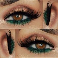 Machiaj Smokey Eyes, Koleksi Makeup, Makeup Cantik, Mekap Mata, Bold Eye Makeup, Smink Inspiration, Green Makeup, Makijaż Smokey Eye, Makeup Eye Looks