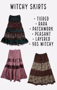 Whimsigoth Fits, Outfits Whimsigoth, Whimsigoth Clothes, Whimsigoth Skirt, Hippy Goth, Hippie Boho Outfits, Hippie Goth, Alt Clothes, Earthy Outfits