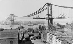 an old photo of the bay bridge in san francisco