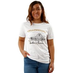 Step into the vast landscapes of Yellowstone and flaunt your fandom with this delightful unisex adults Yellowstone T-shirt. Curated with love for fans of the iconic Yellowstone TV show, this cowboy tshirt captures the heart and soul of Dutton Ranch. The playful pencil sketch design combined with the striking yellow 'Yellowstone' script evokes memories of your favorite episodes and characters. Beth Dutton fan? Weve got you covered. Cowboy enthusiast? Say no more. This tee is a harmonious blend of Yellowstone Merchandise, Yellowstone Apparel, Yellowstone Tv Show, Yellowstone T Shirts, Dutton Ranch, Beth Dutton, T Shirt Womens, Heart And Soul, Womens T Shirt