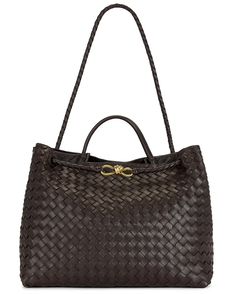 Andiamo Bag, Bottega Bag, Bottega Veneta Bag, 2024 Style, Outfit Check, Drop Top, Brown Aesthetic, Cute Bags, Braided Leather