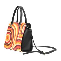 Classic Shoulder Handbag Type: High-grade PU leather, 11.22"(L) x 4.72"(W) x 9.84"(H), Two Sides Printing 24.27 Oz. Designed for fashion women and girls, stylish and personalized. Made from high-grade PU leather. Lined interior features backwall zippered, large capacity. Double handles, removable and adjustable shoulder strap. Single zippered top closure. Dimensions: 11.22"(L) x 4.72"(W) x 9.84"(H). Retro Brown Shoulder Bag With Top Handle, Retro Black Shoulder Bag With Top Handle, Retro Black Top Handle Shoulder Bag, Retro Bags For Everyday Use In Fall, Retro Black Crossbody Satchel, Retro Black Satchel For Daily Use, Black Retro Top Handle Shoulder Bag, Vintage Bags With Adjustable Strap For Fall, Retro Satchel For Everyday Use With Large Capacity