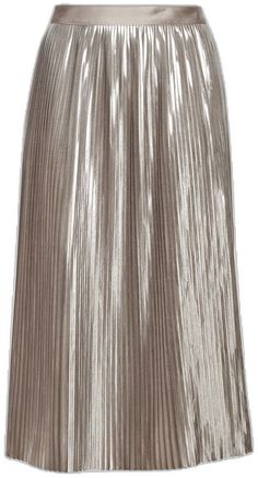 Metallic Midi Skirt, Pleated Midi Skirt, Skirt Dress, Statement Jewelry, Side Zip, Banana Republic, Midi Skirt, Ankle Boots, Skirt