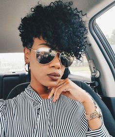 So dope @thebword - https://blackhairinformation.com/hairstyle-gallery/so-dope-thebword/ Hair Curt, Mommy Hairstyles, Tapered Afro, Short Crochet, Twisted Hair, Tapered Hair