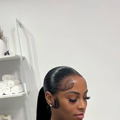 All Back Ponytail Black Women, Low Straight Ponytail, Straight Back Ponytail Black Women, Sleek Frontal Ponytail, No Part Ponytail, Frontal Ponytail Hairstyles Low, Snatched Ponytail, 2 Part Ponytail, Ponytails Black Women