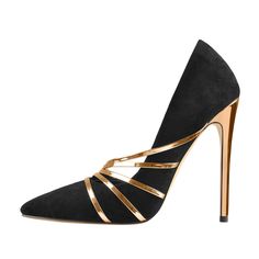 Heel Height: 12CM(4.73 inches) High quality at a reasonable price Professional customer service & Fast response Paid Service: Customization for your big events. Contact us for details Gold Stilettos, Basic Heels, Suede High Heels, Gold Pumps, Pumps Heels Stilettos, Pump Types, Pu Heels, Pumps Shoes, Gold Heels