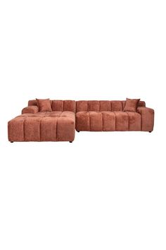 a large sectional couch with two reclinings on the back and one end facing each other