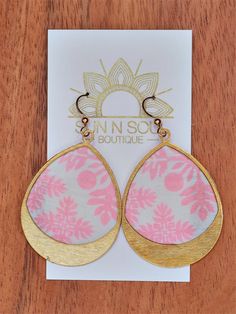 SUN N SOUL - Boutique - Bottom Loop Quilt Hawaiian Fabric Earring | AlohaOutlet