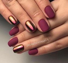 Maroon Nail Designs, Light Colored Nails, Nails 2018, Maroon Nails, Colorful Nail, Light Nails, New Nail Designs, Super Nails, Maroon Dress