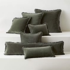 Bettie Forest Green Velvet Lumbar Pillow with Down-Alternative Insert 48''x12'' + Reviews | CB2 Cb2 Pillows, Green Velvet Throw Pillow, Wash Feather Pillows, Floor Dining, Boston House, Velvet Lumbar Pillow, Barn Apartment, Leather Throw Pillows, Silk Throw Pillows