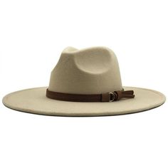 Complete any fall look with these new trendy cuties!!- WIDE BRIM PANAMA HAT - CIRCUMFERENCE : 22.05" - HEIGHT : 4.72" - BRIM : 3.54" Brown Leather Hat, Wide Brim Fedora, Leather Hats, Dark Khaki, Brown Belt, Felt Hat, Wide Brimmed Hats, Hat Band, Brim Hat