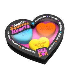 Chillll ouuuuut! Take some time to fall in love and decompress with these tiny Nee Doh™ Squeeze Hearts. This soothing, stress ball is the perfect fidget toy to squish, squeeze, and smush. Cute as can be, this lovable fidget toy will always return to it's original form for endless fidget sessions. Love Hearts Sweets, Nee Doh, Love Heart Sweets, Classic Love, Gift For Valentine, Heart Shape Box, Kids Focus, Candy Hearts, Christmas Stocking Fillers