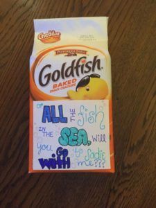 a package of goldfish baked all in the sea with you go with it?