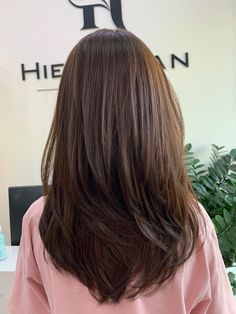 Medium Length Hair With Layers Korean, Soft Layered Haircut Short, Medium Asian Haircut, Asian Layered Hair Medium, Asian Medium Length Hair With Layers, Straight Layered Hair Medium Mid Length, Asian Haircut Medium Layered, Medium Length Haircut Asian, Hair Cut For Girls