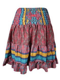 Women Boho Chic Skirt Gray, Pink Beach Recycle Silk Stylish Skirts S/M Embrace the summer with the Boho Style Summer Ruched Elastic Skirt! Crafted from recycled silk saree fabric in a vibrant Skirt Gray, Pink hue, this skirt boasts a flattering short length and a striking floral design. Ideal for beach outings or summer events, this statement piece lets your daring side shine. Available in sizes S/M, the Boho Style Summer Ruched Elastic Skirt combines boldness with sustainability. Its unique and Bohemian Pink Beach Skirt, Bohemian Pink Cotton Skirt, Luxury Pink Bohemian Skirt, Bohemian Multicolor Relaxed Mini Skirt, Boho Chic Skirts, Boho Style Summer, Non-stretch Multicolor Bohemian Maxi Skirt, Chic Skirt, Elastic Skirt