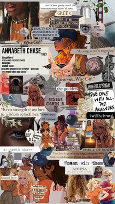 a collage of different images with words and pictures on them, including an image of a