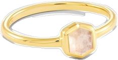 Kendra Scott, Rainbow Moonstone, Band Ring, Gold Vermeil, Moonstone, Band Rings, 18k Gold, Rainbow, Band