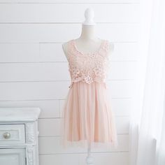 Sweet Little Dress! Perfect For A Romantic Evening! Brand New! Dresses Short Pink, Tulle Lace Dress, Romantic Evening, Pink Tulle, Tulle Lace, Little Dresses, Dresses Short, Wet Seal, A Romantic