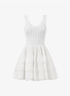 Shop the Alaïa Optic White Shiny Crinoline Dress for women. Shop the US store online now and receive free standard shipping. Crinoline Dress, Alaia Dress, Ladies Dress Design, Sleeveless Mini Dress, Dress For Women, Skater Dress, Designer Dresses, White Dress, Mini Skirts