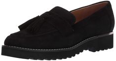 PRICES MAY VARY. 1.5 inch platform with lug sole elevates these chunky menswear inspired women's loafers. Slip on shoes with almond toe and strap with tassel detail create classic and fun style loafers for women for casual or dress outfits InFORMA comfort technology: Ergonomic insoles, contoured padding at key pressure points, and exceptional support provide everyday comfortable wear that can be dressed up or down. Faux leather, faux patent, crinkle patent, or microfiber partially made from recy Pointed Loafers, Cork Footbed Sandals, Loafers Women, Comfortable Loafers, Loafers Online, Adidas Originals Women, Slip On Loafers, Travel Shoes, Tassel Loafers