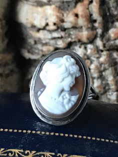 A traditional Silver vintage bezel set Cameo ring, oval Cameo 18mm x 13mm  , plain polished border with an overall size of 21 x 16mm , I believe it's marked 800 silver , Size J or US 4.5 Cameo Ring, Ring Oval, Diamond Solitaire Rings, Garnet Rings, Just Amazing, Cluster Ring, Diamond Solitaire, Bezel Setting, Rings Statement