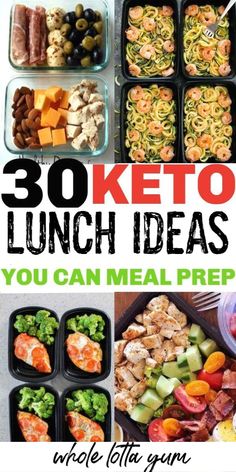 Meal Prep Lunches, Ketosis Diet Recipes, Low Carb Meal, Keto Lunch Ideas, Low Carb Diets, Keto Lunch, Ketogenic Diet Meal Plan, Ketogenic Diet For Beginners