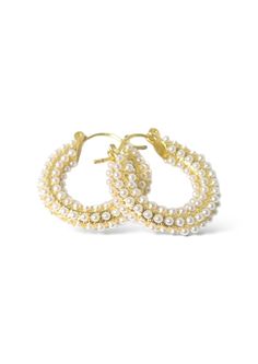 Gold Small Beaded Hoops Glistening gold accents? Check. Tiny beads? Check. Small hoops? Triple check! These golden goodies have got it all - perfect for accenting your look with the pun-tastic flair. Gold Hoop Earrings With Pearl Chain For Party, Party Gold Hoop Earrings With Pearl Chain, Gold Beaded Hoop Earrings For Party, Gold Hoop Earrings With Beads For Party, Trendy Gold Beaded Earrings, Beaded Pearl Hoop Earrings For Party, Gold Beaded Small Hoop Earrings For Party, Pearl Beaded Hoop Earrings For Parties, Trendy Gold Hoop Beaded Earrings