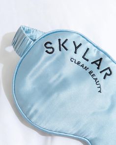 Just like you, we're dreamers too. Sleep soundly, and dream big with our 100% silk Dream Sleep Mask with hand-stitched Skylar Clean Beauty logo. Soft to the touch and a playful and comforting addition to your nightly routine. Dream Sleep, Nightly Routine, Hotel Logo, Bedding Brands, Beauty Logo, Sleep Mask, Clean Beauty, Dream Big, Hand Stitched