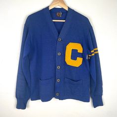 Vtg Lowe And Campbell Athletic Goods Cardigan Captain Sweater Size 42 Vintage Items Are Preowned, Not Brand New. May Contain Rips/Tears/Holes/Piling/Fraying/Fading/Smells. See Pictures Before Buying. I’m Pleased To Answer Any Questions You May Have. D2 Vintage Cotton V-neck Outerwear, Vintage Blue V-neck Outerwear, Vintage Blue V-neck Cardigan, Blue Vintage V-neck Cardigan, Retro Cotton V-neck Outerwear, Vintage Blue Cotton Cardigan, Retro Blue Cardigan With Buttons, Blue Retro Cardigan With Buttons, Blue Wool Cardigan With Buttons