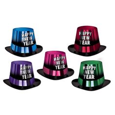 Beistle Entertainer New Years Party Hi-Hats Happy New Year Message, Happy New Year Gif, New Year Message, Happy New Years, Happy Year, Get The Party Started, Colorful Party, New Years Decorations, New Year Celebration