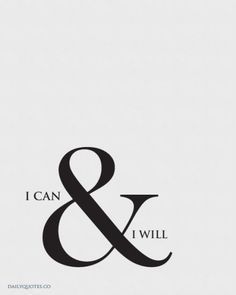 the logo for i can and i will, which is printed on white paper with black lettering