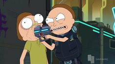 rick and mort on the set of family guy