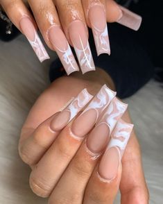 Drip Nails, French Tip Acrylic Nails, Glow Nails, Acrylic Nails Coffin Pink, Long Square Acrylic Nails, Bling Acrylic Nails, Short Acrylic Nails Designs