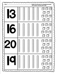 a printable worksheet for numbers and counting