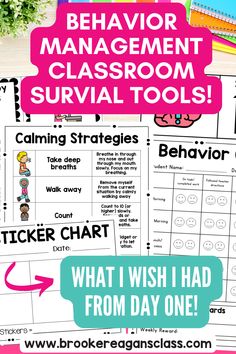 the behavior management and classroom survival tool for students to learn how to use stickers