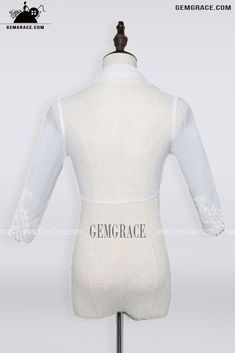 10% off now|Free shipping world-wide. Organza 3/4 Sleeve Wedding Jacket Wedding Jacket For Wedding Dress at GemGrace. Click to learn our pro custom-made service for wedding dress, formal dress. View #Accessories for more ideas. Elegant White Mother Of The Bride Dress For Ceremony, Fitted Mother Of The Bride Dress With 3/4 Sleeves, Elegant Long Sleeve Dress For Mother Of The Bride, Formal White Long Sleeve Mother Of The Bride Dress, White Long Sleeve Mother Of The Bride Dress, White Long Sleeve Dress For Mother Of The Bride, White Mother Of The Bride Dress For Wedding, Long Sleeve Shrug For Spring Weddings, Fitted Long-sleeve Wedding Shrug