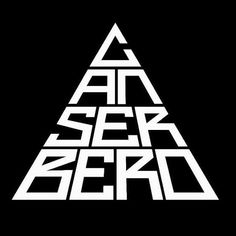 the logo for an upcoming album, asterbered by black and white letters