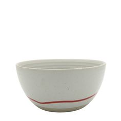 Keith Brymer Jones -Studio Medium Bowl - Pebble & Red | Hype Design London Keith Brymer Jones Mugs, Being Held, Colour Combinations, Stoneware Clay, About Uk, Bright Colors, Stoneware, Dishwasher Safe, Bowl