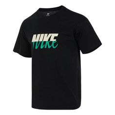 Nike Sportswear Max90 T-Shirt 'Black' FD1287-010 Nike Black T-shirt For Sports Season, Nike Moisture-wicking Sportswear T-shirt, Nike Sporty T-shirt With Logo Print, Sporty Black T-shirt With Logo Print, Nike Sporty Black T-shirt, Black Cotton Sportswear T-shirt, Black Sportswear T-shirt For Sports Events, Black Athleisure T-shirt For Sports, Sportswear Crew Neck T-shirt With Graphic Print