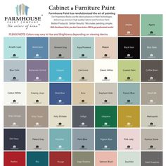 the color scheme for furniture paint