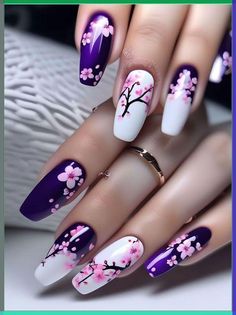 Discover easy and festive simple Christmas nail designs perfect for beginners, with tips for short nails and holiday parties. Spring Nail Art Acrylic, Trendy Nail Ideas Acrylic, Cute Nails Purple, Shapes Nails, Trends Nails, Designer Nails, Fancy Nails Designs, Nail Design Inspiration