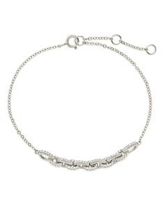 Treat yourself to a chain reaction of style with this Harley Chain Bracelet! This badass piece of bling features a sleek chain with CZ-studded detail -- a sparkly reminder of just how fierce you are! With a bold chain, plus a side of bling, you're sure to be a standout in any outfit. Materials: 14K gold or rhodium plated brass, cubic zirconia Features: Measures 6.75" with 1" extender, 0.15" width, 1.5mm CZ stones, Lead & Nickel free, lobster clasp Sterling Silver Adjustable Chain Bracelet For Party, Adjustable Sterling Silver Chain Bracelet For Party, Diamond Chain Link Bracelet For Gift, Silver Cable Chain Jewelry For Party, Silver Jewelry With Cable Chain For Party, Adjustable Silver Chain Diamond Bracelet, Silver Diamond Link Bracelet, Sterling Silver Jubilee Chain Bracelet For Party, Sterling Silver Jubilee Bracelet For Party